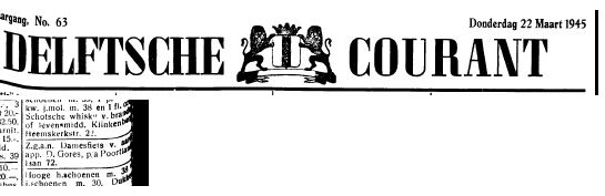 1945 : fiets te koop 